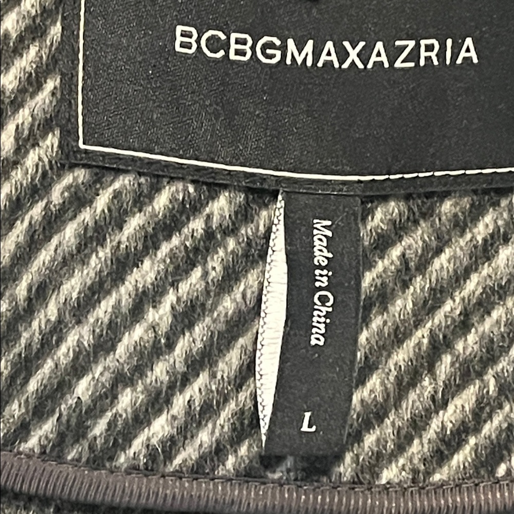 BCBG MAXAZRIA Wool Handmade Belted Trench Coat - Picture 15 of 16
